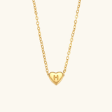 Heart Initial Pendant Necklace - Pendant Necklaces