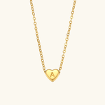 Heart Initial Pendant Necklace - Pendant Necklaces