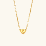 Heart Initial Pendant Necklace - Pendant Necklaces