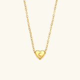 Heart Initial Pendant Necklace - Pendant Necklaces