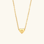 Heart Initial Pendant Necklace - Pendant Necklaces