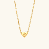 Heart Initial Pendant Necklace - Pendant Necklaces