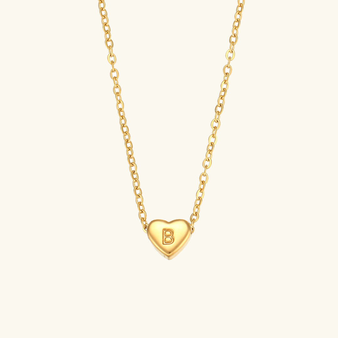 Heart Initial Pendant Necklace - Pendant Necklaces