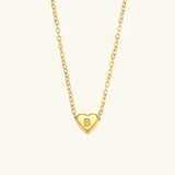 Heart Initial Pendant Necklace - Pendant Necklaces