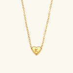 Heart Initial Pendant Necklace - Pendant Necklaces