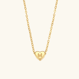 Heart Initial Pendant Necklace - Pendant Necklaces
