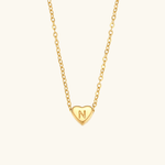 Heart Initial Pendant Necklace - Pendant Necklaces