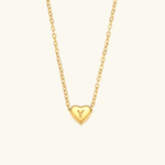 Heart Initial Pendant Necklace - Pendant Necklaces