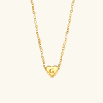 Heart Initial Pendant Necklace - Pendant Necklaces