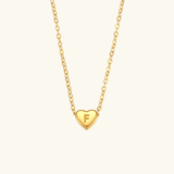 Heart Initial Pendant Necklace - Pendant Necklaces
