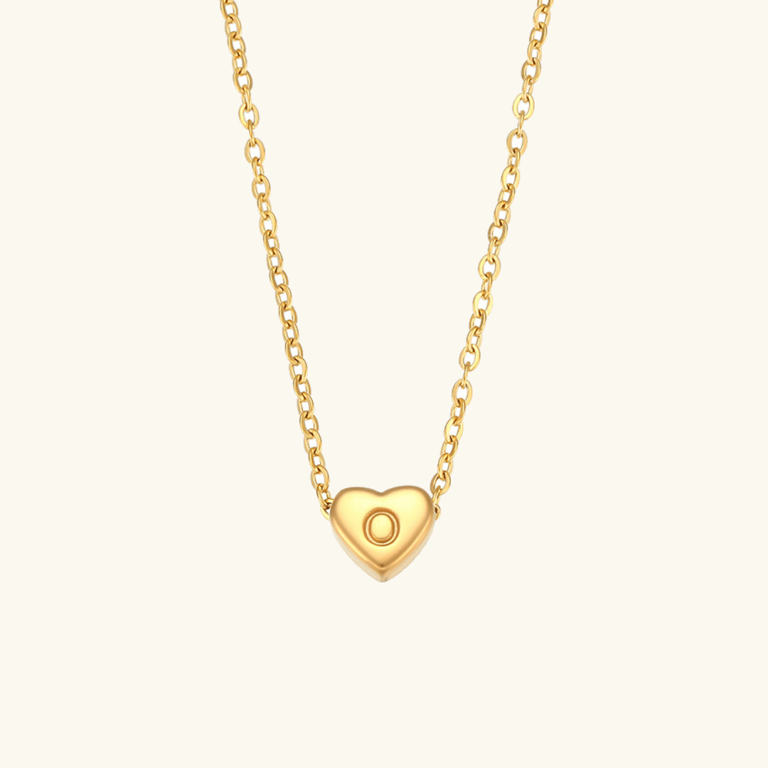 Heart Initial Pendant Necklace - Pendant Necklaces