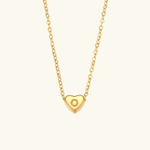 Heart Initial Pendant Necklace - Pendant Necklaces