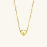 Heart Initial Pendant Necklace - Pendant Necklaces