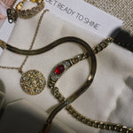 Isabella Vintage Gemstone Pendant Necklace - Pendant Necklaces