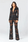Lace Sheer Blazer & Flared Trouser Co - ord Set with Sequin Detail - Women's Outfit Set