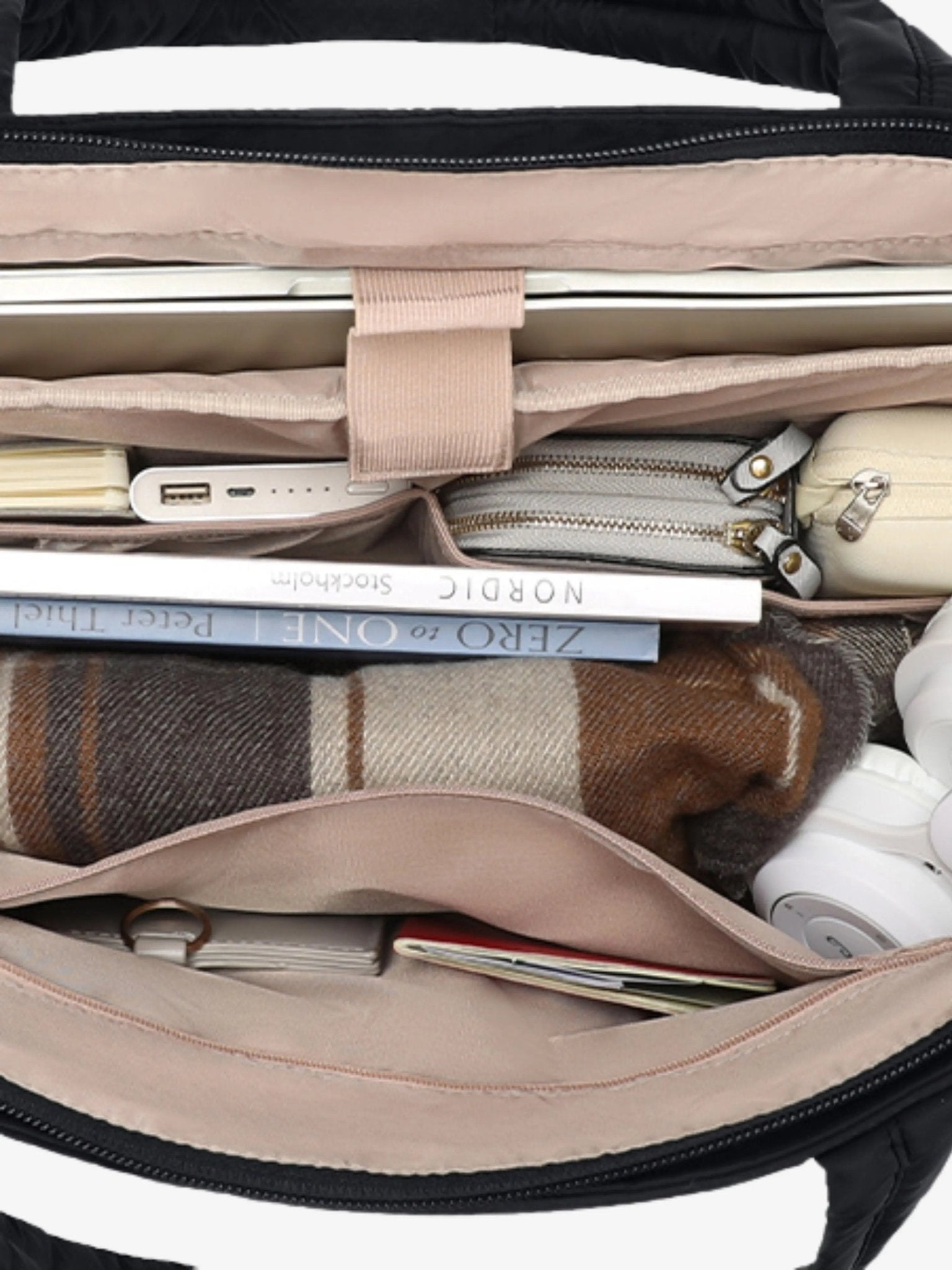 Large Quilted Puffer Tote Bag | Lightweight & Stylish Everyday Handbag - Women's Handbags