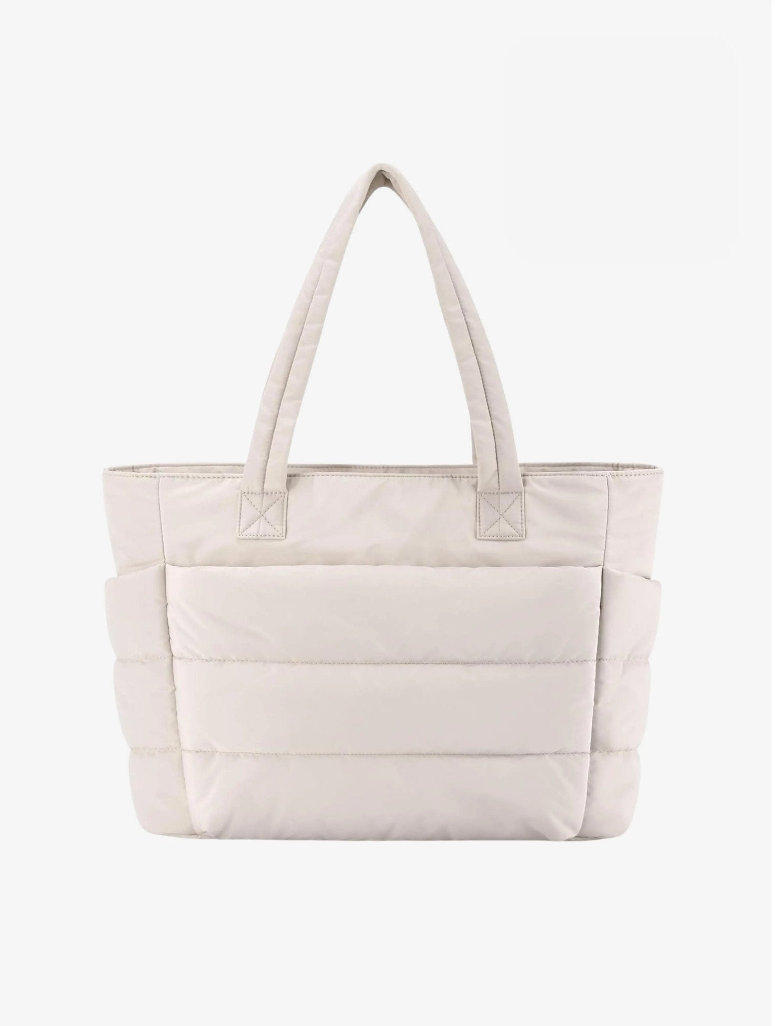 Large Quilted Puffer Tote Bag | Lightweight & Stylish Everyday Handbag - Women's Handbags