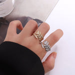 Leaf Vine Adjustable Gold Ring - Ring