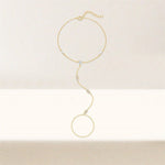 Liora Crystal Hand Chain Bracelet - Bracelet