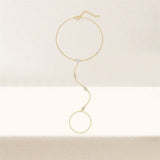 Liora Crystal Hand Chain Bracelet - Bracelet