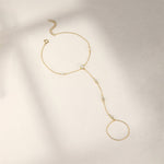 Liora Crystal Hand Chain Bracelet - Bracelet