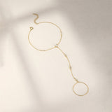 Liora Crystal Hand Chain Bracelet - Bracelet