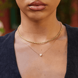 Lora Round Crystal Pendant Necklace - Pendant Necklaces