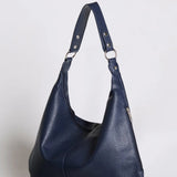 Luxe Leather Hobo Bag with Relaxed Shape – Timeless Design - Women's Shoulder Bag