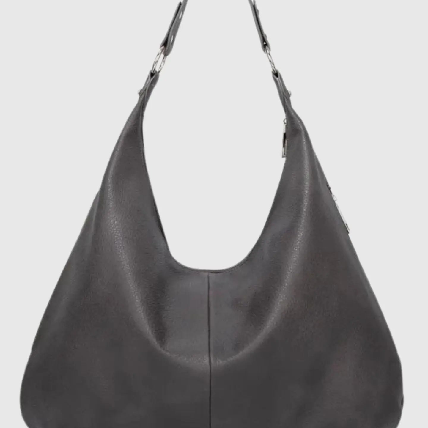Luxe Leather Hobo Bag with Relaxed Shape – Timeless Design - Women's Shoulder Bag