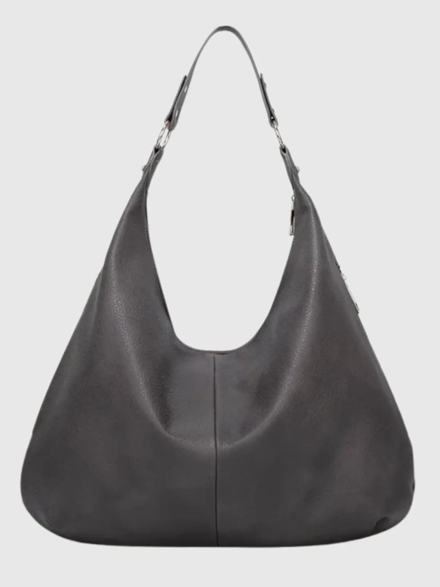 Luxe Leather Hobo Bag with Relaxed Shape – Timeless Design - Women's Shoulder Bag