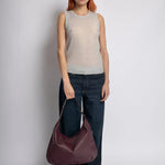 Luxe Leather Hobo Bag with Relaxed Shape – Timeless Design - Women's Shoulder Bag