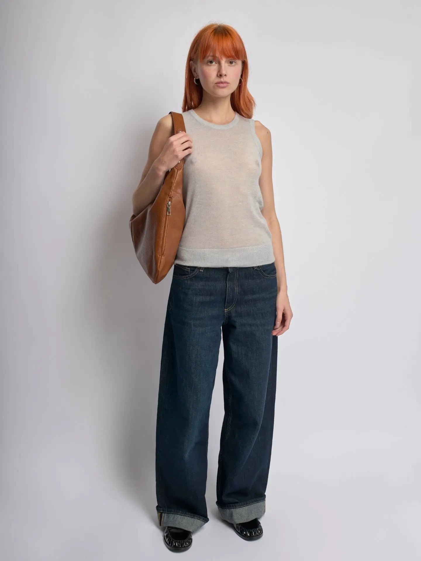 Luxe Leather Hobo Bag with Relaxed Shape – Timeless Design - Women's Shoulder Bag