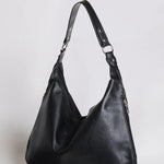 Luxe Leather Hobo Bag with Relaxed Shape – Timeless Design - Women's Shoulder Bag