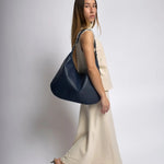 Luxe Leather Hobo Bag with Relaxed Shape – Timeless Design - Women's Shoulder Bag