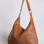 Luxe Leather Hobo Bag with Relaxed Shape – Timeless Design - Women's Shoulder Bag