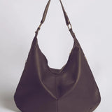 Luxe Leather Hobo Bag with Relaxed Shape – Timeless Design - Women's Shoulder Bag