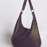 Luxe Leather Hobo Bag with Relaxed Shape – Timeless Design - Women's Shoulder Bag