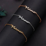 Mama Script Layered Chain Bracelet - Bracelets