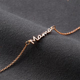 Mama Script Layered Chain Bracelet - Bracelets