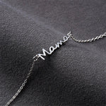 Mama Script Layered Chain Bracelet - Bracelets
