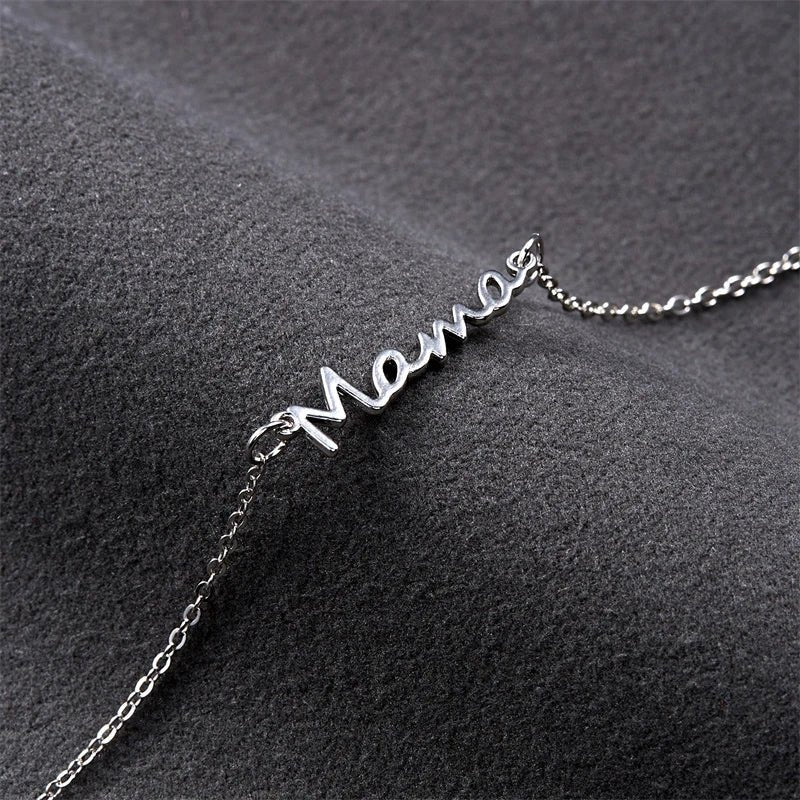 Mama Script Layered Chain Bracelet - Bracelets
