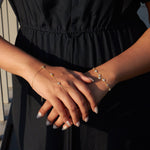 Mia Crystal Hand Chain Bracelet - Chain & Link Bracelets