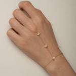 Mia Crystal Hand Chain Bracelet - Chain & Link Bracelets
