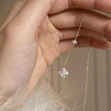 Mia Double Crystal Necklace - Pendant Necklaces