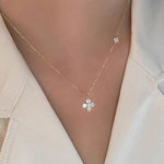 Mia Double Crystal Necklace - Pendant Necklaces