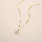 Mia Double Crystal Necklace - Pendant Necklaces