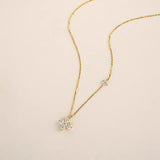Mia Double Crystal Necklace - Pendant Necklaces
