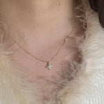 Mia Double Crystal Necklace - Pendant Necklaces