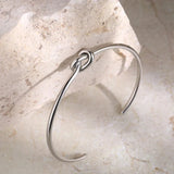 Minimalist Knot Open Cuff Bracelet Set - Bracelets