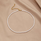 Olivia Freshwater Pearl Choker Necklace - Choker Necklaces